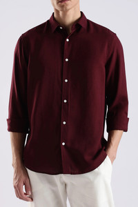 parth Men Regular Fit Solid Spread Collar Casual Shirt - Image 1