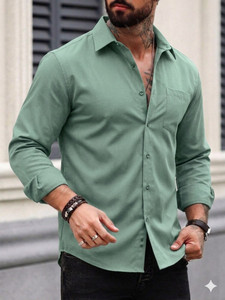 METRONAUT Men Regular Fit Solid Spread Collar Casual Shirt - Image 1