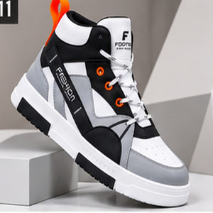 FOOTRIX Urban Edge High-Top Sneakers Casuals For Men (Multicolor , 6) - Image 1