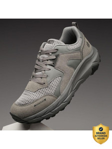 Cult Aerolume Outdoor Shoes Enhanced Cushioning Enhanced Grip Lightweight High Hiking & Trekking Shoes For Men (Grey, Olive , 10) - Image 1