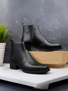 Ascaro Royal Black Casual Boots For Men - Image 1