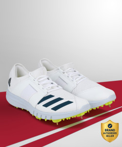 ADIDAS Howzat Spike 20 Cricket Cricket Shoes For Men (White , 7) - Image 1