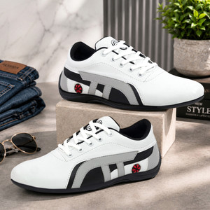 BeeOne Sneakers for Men (White, Size 8) - Image 1
