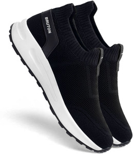 BRUTON MOVEX - Running Shoes | Lightweight EVA Sole | Breathable Mesh | Running Shoes For Men (Black , 8) - Image 1