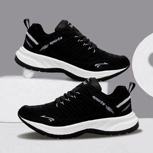 BRUTON Lite Casual Shoes Sneakers for Men (Black, Size 9) - Image 1