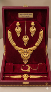 Yash Impex Brass Gold-plated Gold Jewel Set (Pack of 1) - Image 1