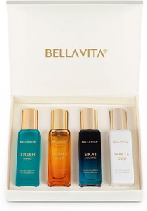 Buy BELLAVITA Luxury Unisex Perfume Pack of 4 · 20 ml (80 ml total) - Image 1