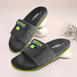 RED TAPE Men Slides (Green , 7) - Image 1
