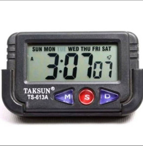 Simxen Digital Black Clock - Image 1