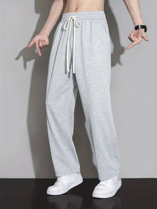 PROGENY Men Solid Grey Track Pants - Image 1