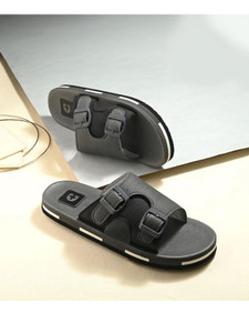 Doctor Health Super Soft Men's Slippers (Grey, Size 10) - Image 1