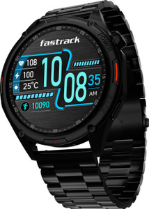 Fastrack Marvellous FX1 Smartwatch, 1.43'' Super AMOLED, Black Strap - Image 1