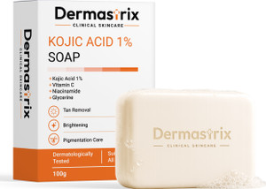 DERMASTRIX Kojic Acid 1% Soap with Vitamin C, Niacinamide & Glycerine - Image 1