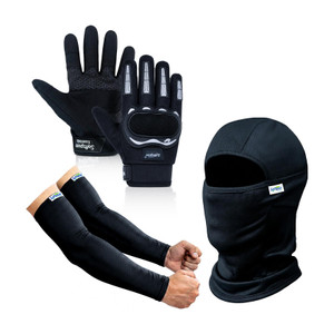 SOFTSPUN Essentials Motorcycle Riding Gloves Combo Pack Pack of 3 - Image 1