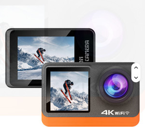 GUPTAVISION Sports Action Camera 4K Black 16MP - Image 1