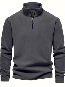 Lripsome Men Full Sleeve Solid Sweatshirt - Image 1