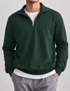 TeeWink Men Full Sleeve Solid Sweatshirt - Image 1