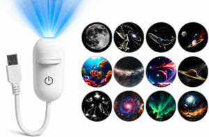 ShivhershivEnterprise 12-in-1 Galaxy Star Projector | HD Projection Slides | USB Night Lamp Night Lamp Price in India - Buy ShivhershivEnterprise 12-in-1 Galaxy Star Projector | HD Projection Slides | USB Night Lamp Night Lamp online at Flipkart.com - Image 1