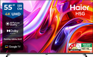 Haier H5G 55 inch 4K LED Smart Google TV 2026 - Image 1