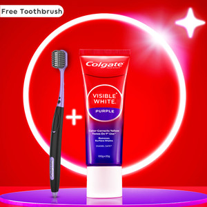 Colgate Visible White Purple Color Correcting Toothpaste 120g - Image 1