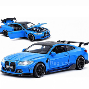 Ragiluxe BMW M4 Collectible Alloy Display Model toy car for Car Lovers & kids gift (Blue, Pack of: 1) - Image 1