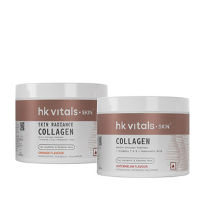 hk vitals Skin Radiance Marine Collagen, Orange + Watermelon | With Vitamin C, E Price in India - Buy hk vitals Skin Radiance Marine Collagen, Orange + Watermelon | With Vitamin C, E online at Flipkart.com - Image 1