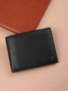 LOUIS PHILIPPE Men Formal Black Artificial Leather Wallet, 6 Card - Image 1