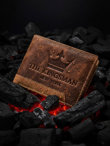 THE KINGSMAN NEWYORK Men Brown Genuine Leather Wallet (7 Card Slots) - Image 1