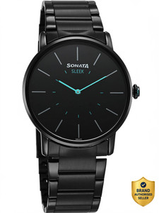 SONATA Black Dial Analog Watch for Men 7152NM01 - Image 1