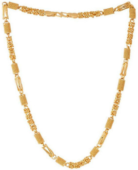 Minprice 1 Gram Thin Jalebi Design Gold Plated Chain for Men and Boys Gold plated Plated Alloy Chain Price in India Buy Minprice 1 Gram Thin Jalebi Design Gold Plated Chain for