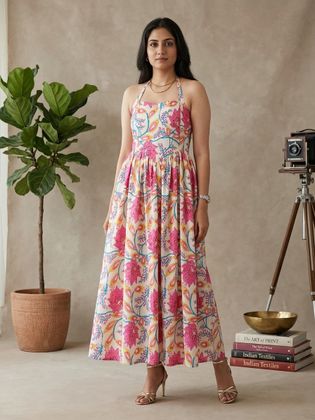 beach maxi dresses online india Featuring a fitted waist SCHL005648_B_L LUOFEN Women's Maternity Dress Color:Ivory/Silver Blush/Ivory