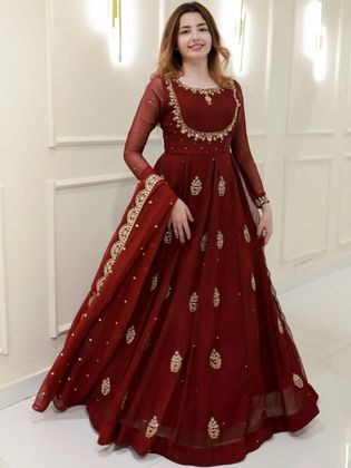 flipkart ladies dress Gowns for Women Online in India New Red