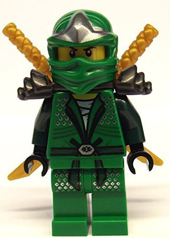 LEGO Lloyd ZX (Green Ninja) with Dual Gold Swords Ninjago - Lloyd