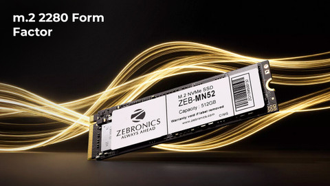ZEBRONICS m.2 nvme 512 GB All in One PC's Black M.2 Internal Solid