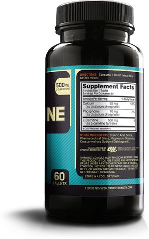 Optimum Nutrition L-Carnitine 500 mg Price in India