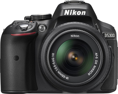 NIKON D5300 DSLR Camera Body with Dual Lens: AF-P DX NIKKOR 18