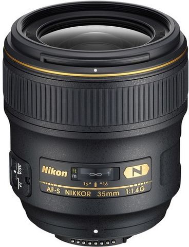 ニコン NIKON AF-S NIKKOR 35mm F1.4 G NIKON AF-S Nikkor 35mm f/1.4G Standard Prime Lens - NIKON