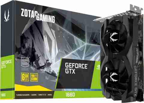 タレントカード BF ZOTAC GAMING GeForce GTX 1660 GDDR5 6 GB NVIDIA Chipset 192 bit