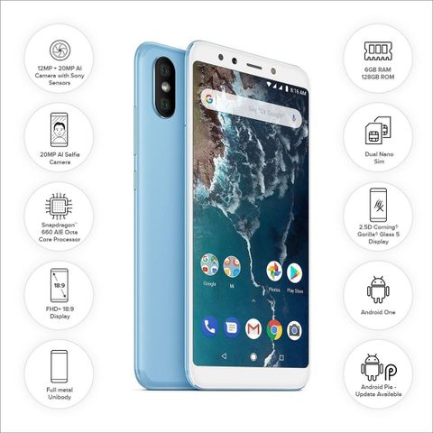 Xiaomi Mi A2 128GB 本体 ブルー Mi Mi A2 (128 GB Storage, 6 GB RAM) Online at Best Price On