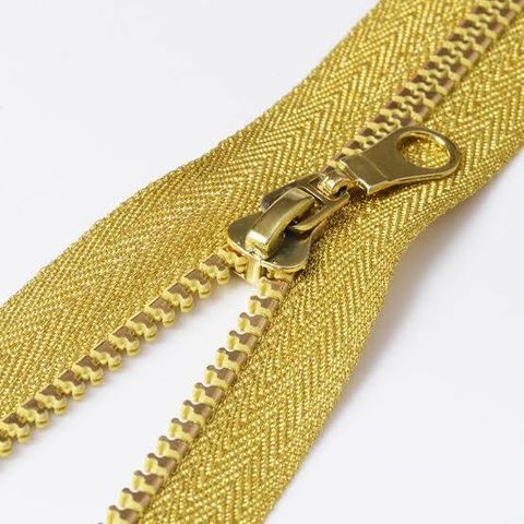 HBS FANCY GOLD OPEN ZIPPER *1 Gold Plastic Open-ended Zipper Price
