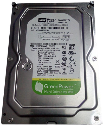 WD GREEN POWER 320 GB Desktop SILVER/GREEN SATA Internal Hard Disk