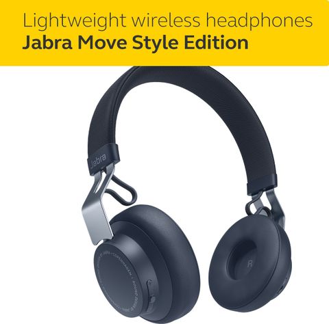 Jabra ワイヤレスヘッドホン ネイビー JABRA Move Style Edition, Navy Wireless Bluetooth Music Headphones