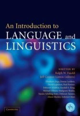 An Introduction to Language and Linguistics: Buy An Introduction