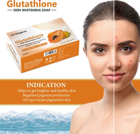 glutathione papaya skin whitening soap reviews LA Organo Lightening & Brightening For All Skin Type-Pack of 1 Eye Health Nutrition: Best