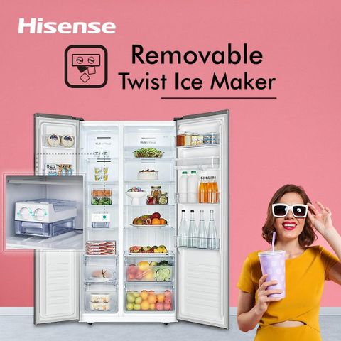 Hisense 566 L Frost Free Side by Side Refrigerator Online at Best