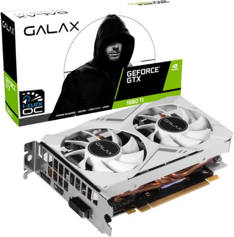 【ジャンク品】GALAX GTX 1660 Ti White Mini 6GB GALAX GeForce GTX 1660 Ti White Mini (1-Click OC) GDDR6 6 GB