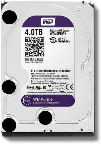 WESTERN DIGITAL WD40PURZ 4 TB Network Attached Storage Black SATA