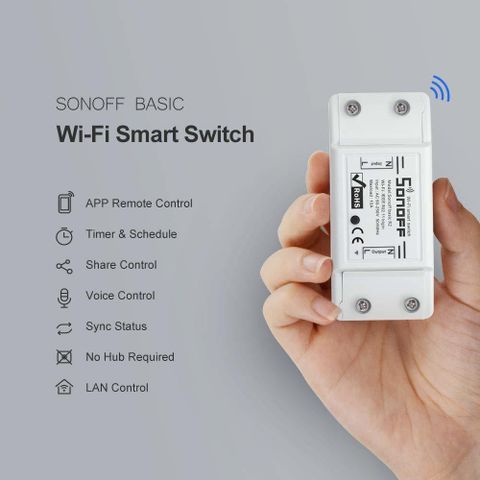 Sonoff Basic R2 WiFi Switch - Smart Wifi Switch for Home