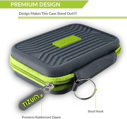 Tizum 8 x USB Flash Drives Carrying Case, Premium Quality, Hard