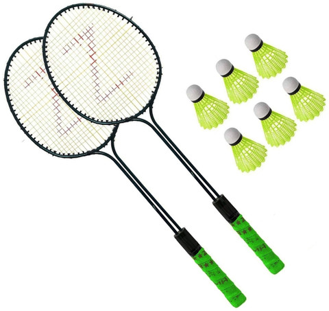 ZXX XTREME ZX Double Rod Badminton Racquet Racket Kit with Plastic